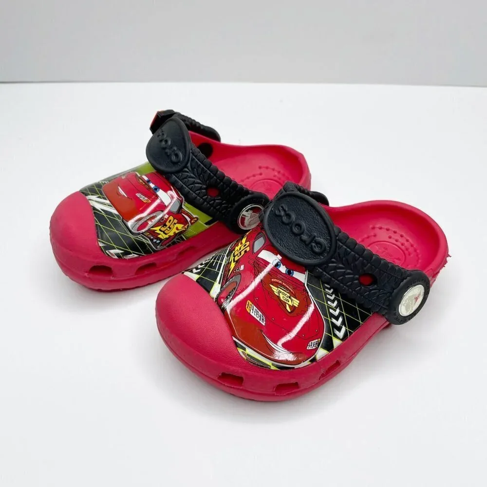 Crocs CC Glow in the Dark Cars Lighting McQueen Cl